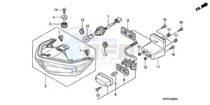 CBR125RW9 Europe Direct - (ED / WH) drawing TAILLIGHT