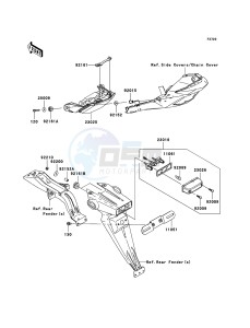 NINJA ZX-10R ZX1000E8F FR GB XX (EU ME A(FRICA) drawing Taillight(s)