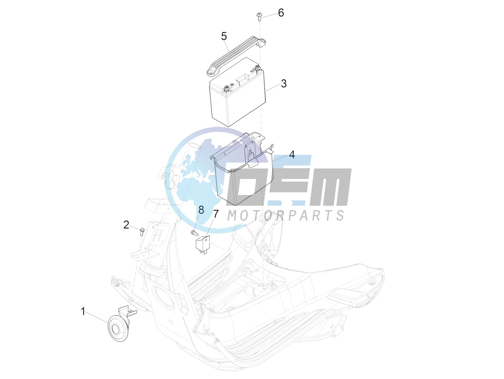 Remote control switches - Battery - Horn