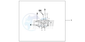 ST1300AC Pan Europoean -ST1300 CH drawing COMPLETE REAR CARRIER