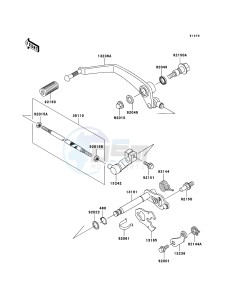 VN800 CLASSIC VN800-B10P GB XX (EU ME A(FRICA) drawing Gear Change Mechanism