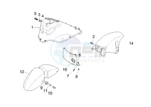 X8 125 drawing Mudguard