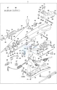 DF 90A drawing Tiller Handle