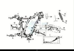 JET 14 125 LC ABS (E5) (XC12WZ-EU) (M1) drawing FRAME BODY - ENGINE MOUNT