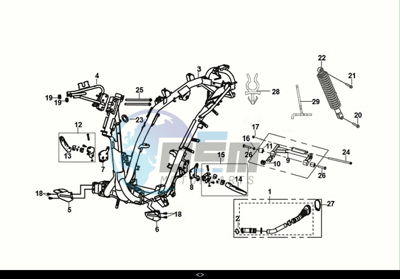 FRAME BODY - ENGINE MOUNT