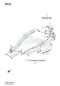 AN400Z ABS BURGMAN EU-UK drawing FRAME COVER