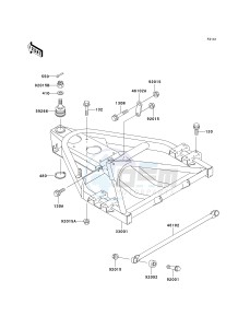 KAF 300 C [MULE 550] (C6-C7) [MULE 550] drawing SWINGARM