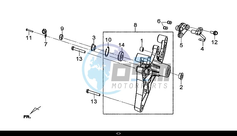 RR. FORK ASSY / GTS 300I ABS (LN30W9-EU) (L7-M0)