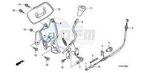 TRX420FEA Australia - (U / 4WD) drawing SELECT LEVER