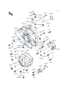 KLX 650 A [KLX650R] (A1-A3) [KLX650R] drawing ENGINE COVER-- S- -