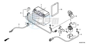 CB1100AE CB1100 ABS UK - (E) drawing BATTERY