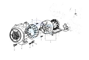 Zip 125 drawing Flywheel magneto