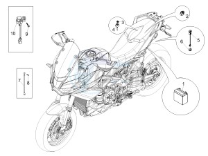 CAPONORD 1200 RALLY E3 ABS (NAFTA) drawing Rear electrical system