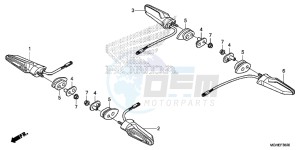 VFR1200XDE CrossTourer - VFR1200X Dual Clutch 2ED - (2ED) drawing WINKER