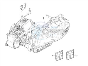 GTV 300HPE SEI GIORNI IE E4 ABS (EMEA) drawing Engine, assembly