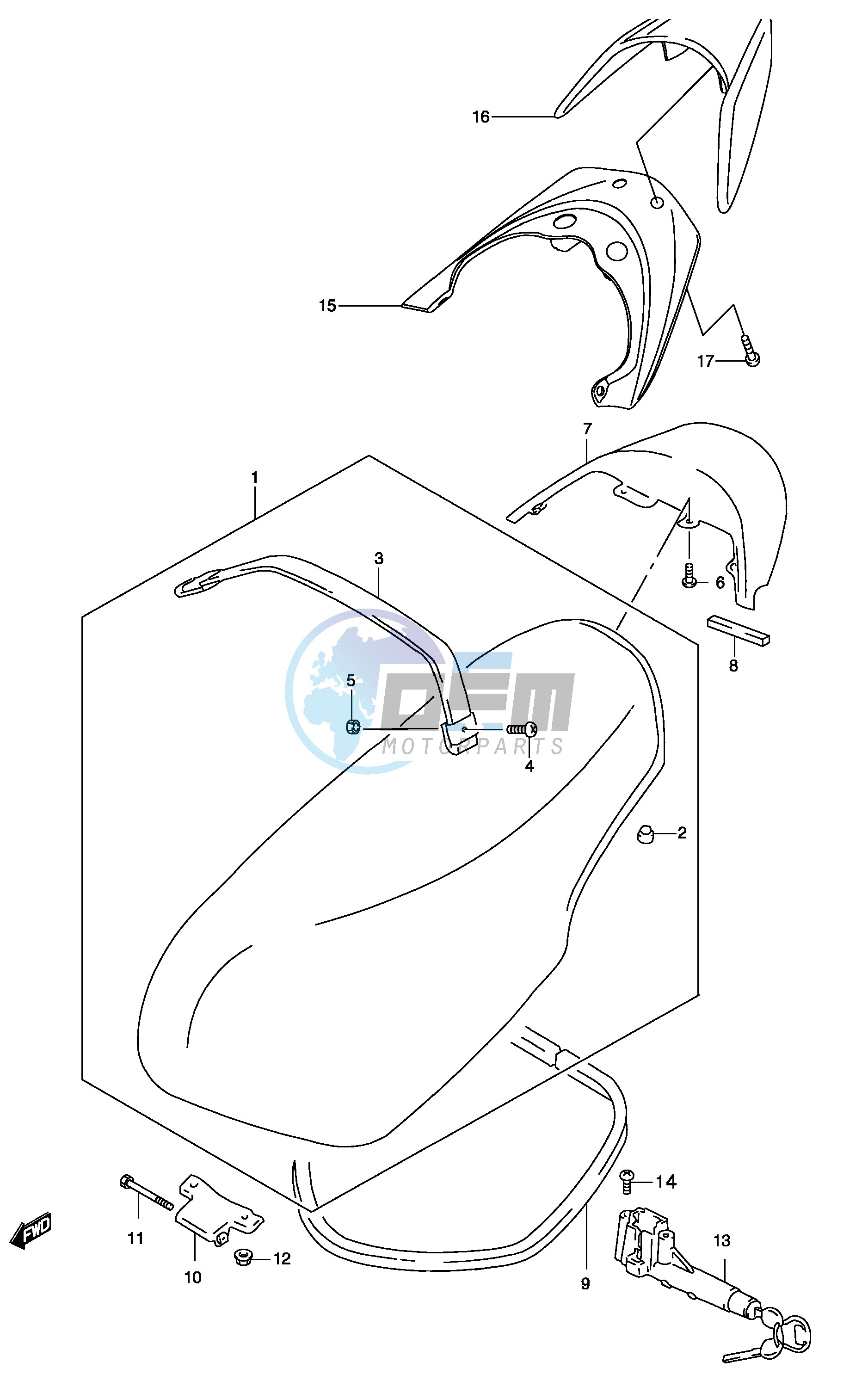 SEAT ASSY  (MODEL K3)