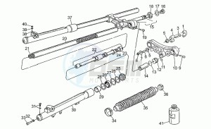 750 X Polizia - PA 2A Serie Polizia/PA 1A Serie drawing Front fork