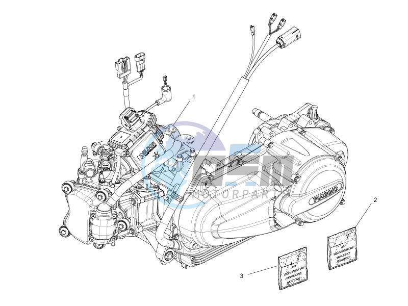 Engine, assembly