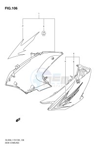 DL650 (E3) V-Strom drawing SIDE COWLING