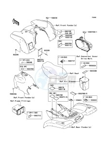 KVF360 4x4 KVF360A7F EU GB drawing Labels