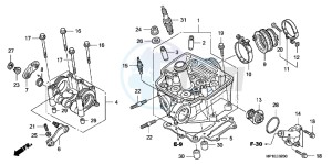 TRX450ERC drawing CYLINDER HEAD