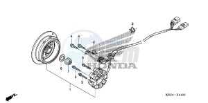 CRF250XB CRF250X ED drawing GENERATOR