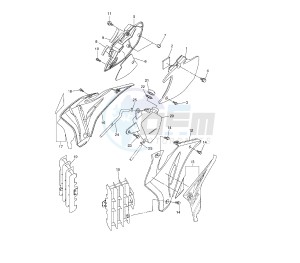 WR F 450 drawing SIDE COVERS