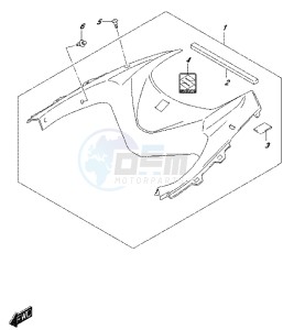 DL650 drawing FUEL TANK COVER