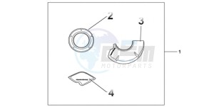 CBR1000RR9 Australia - (U / MME) drawing CARBON CRANKCASE COVER SET