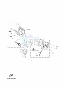 YP125RA XMAX 125 TECH MAX (B9Y3) drawing STAND & FOOTREST