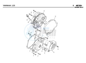 MRX-125-4T-BLUE drawing ENGINE COVERS  EURO2