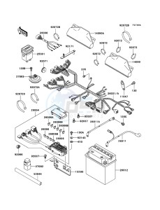 MULE 3000 KAF620-G5 EU drawing Chassis Electrical Equipment