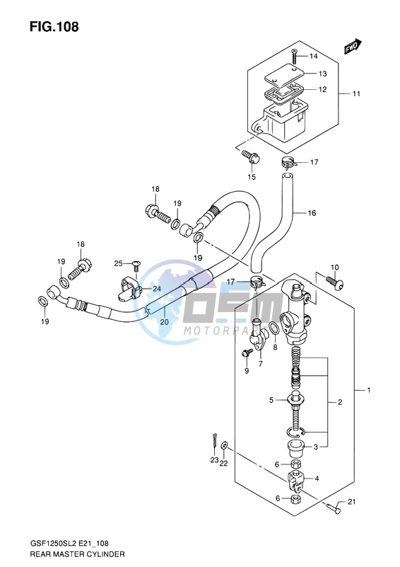 REAR MASTER CYLINDER