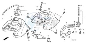 TRX90XD TRX90 Europe Direct - (ED) drawing FUEL TANK (TRX90EX8/ X9/ XB/ XC/ XD/ XE)