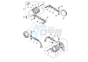 XV VIRAGO 250 drawing FLASHER LIGHT