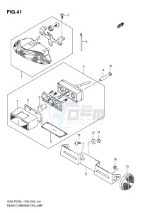 GSX-R750 (E3) drawing REAR COMBINATION LAMP