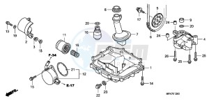 CB1000RAC drawing OIL PAN/ OIL PUMP