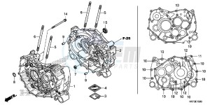 TRX420FA6H Europe Direct - (ED) drawing CRANKCASE