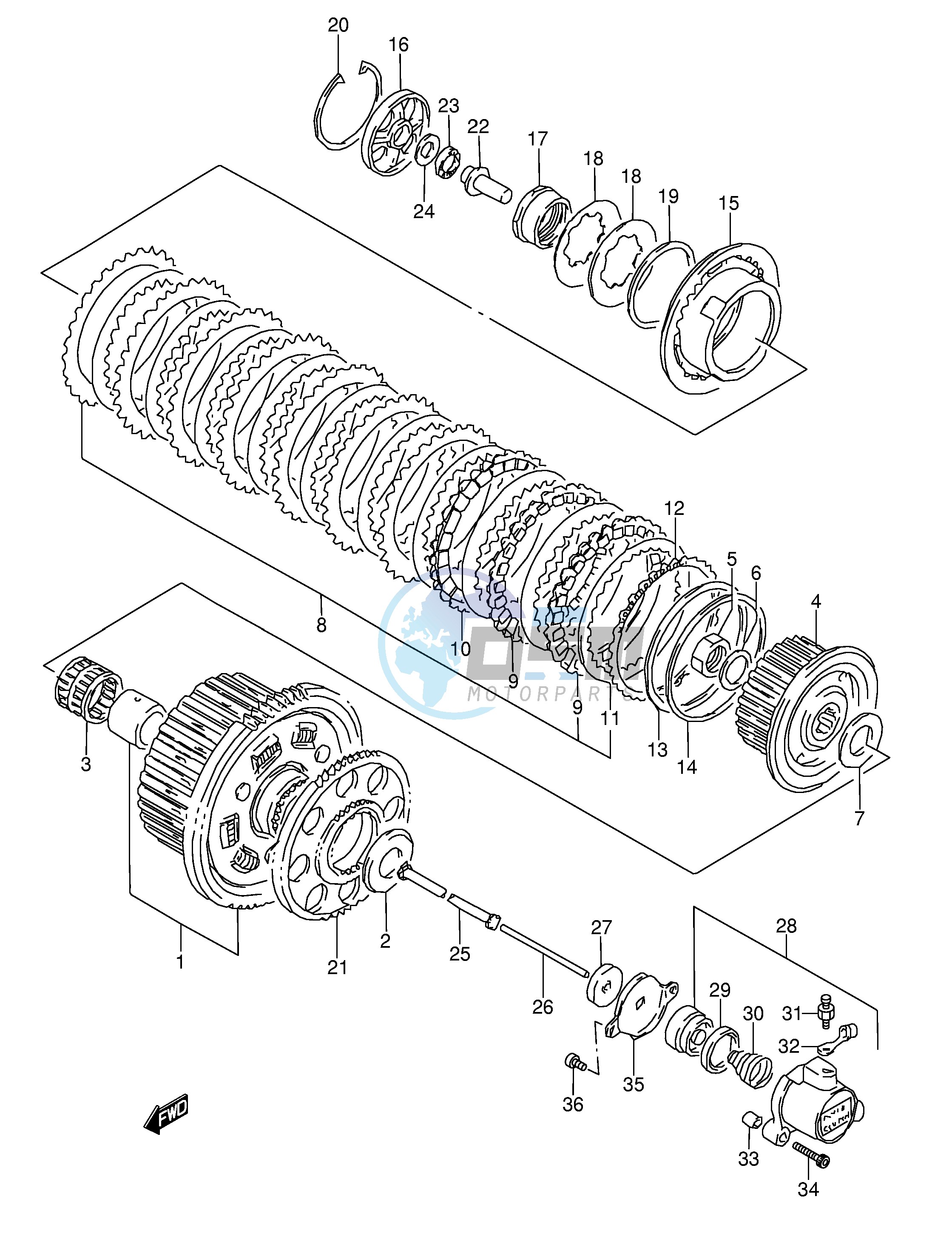 CLUTCH (MODEL S T V W)