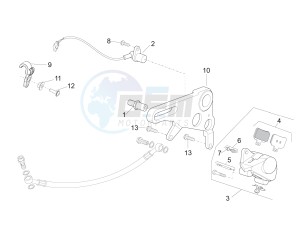 RSV4 1000 RR E4 ABS (APAC) drawing Rear brake caliper