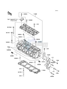 JET SKI ULTRA 300X JT1500HCF EU drawing Cylinder Head