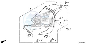 VT750C2SE Shadow - VT750C2S-E UK - (E) drawing SEAT (VT750C2B/ C2S)