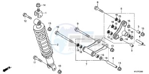 CBR250RD CBR250R 2E - (2E) drawing REAR CUSHION