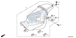 VT750C2BE Shadow - VT750C2B-E UK - (E) drawing SEAT (VT750C2B/ C2S)