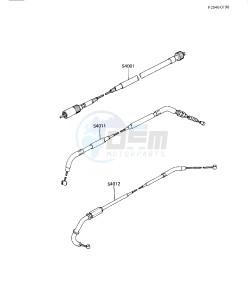 ZX 550 A [GPZ] (A1-A3) [GPZ] drawing CABLES