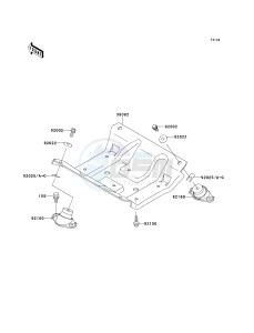 JT 1100 B [1100 STX] (B1-B2) [1100 STX] drawing ENGINE MOUNT