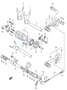 SV1000 (E2) drawing GEAR SHIFTING (SV1000S S1 S2)