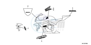 CBR600RRC drawing MARK/STRIPE (1)