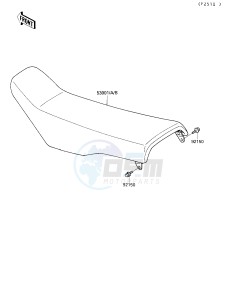 KX 250 G [KX250] (G1-G3) [KX250] drawing SEAT