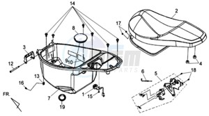 JET 4 50cc drawing HELMET BOX